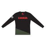 2026 Karate Canada Referee Black Long Sleeve Tee / Chandail à manches longues noir