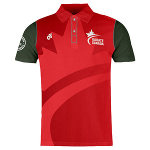 Karate Canada Red Polo Shirt / Chandail Polo Rouge