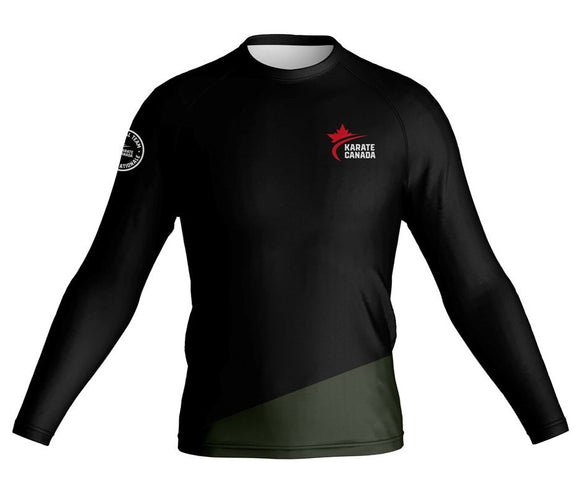 Karate Canada Black ARES Long Sleeve Tee / Chandail à manches longues noir