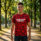 *NEW*  Triathlon Canada Pressio Prevail Tee - Red Camo