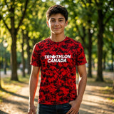 *NEW*  Triathlon Canada Pressio Prevail Tee - Red Camo