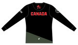 Karate Canada Coach Black Long Sleeve Tee / Chandail à manches longues noir pour entraîneurs