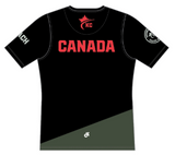 Karate Canada Coach Black Tee / Chantail à manches courtes noir pour entraîneurs