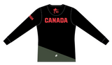 Karate Canada Supporter Black Long Sleeve Tee / Chandail à manches longues noir